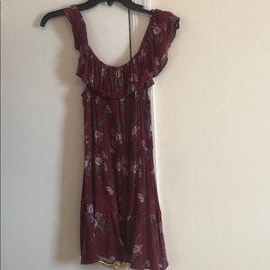 Floral off shoulder dress